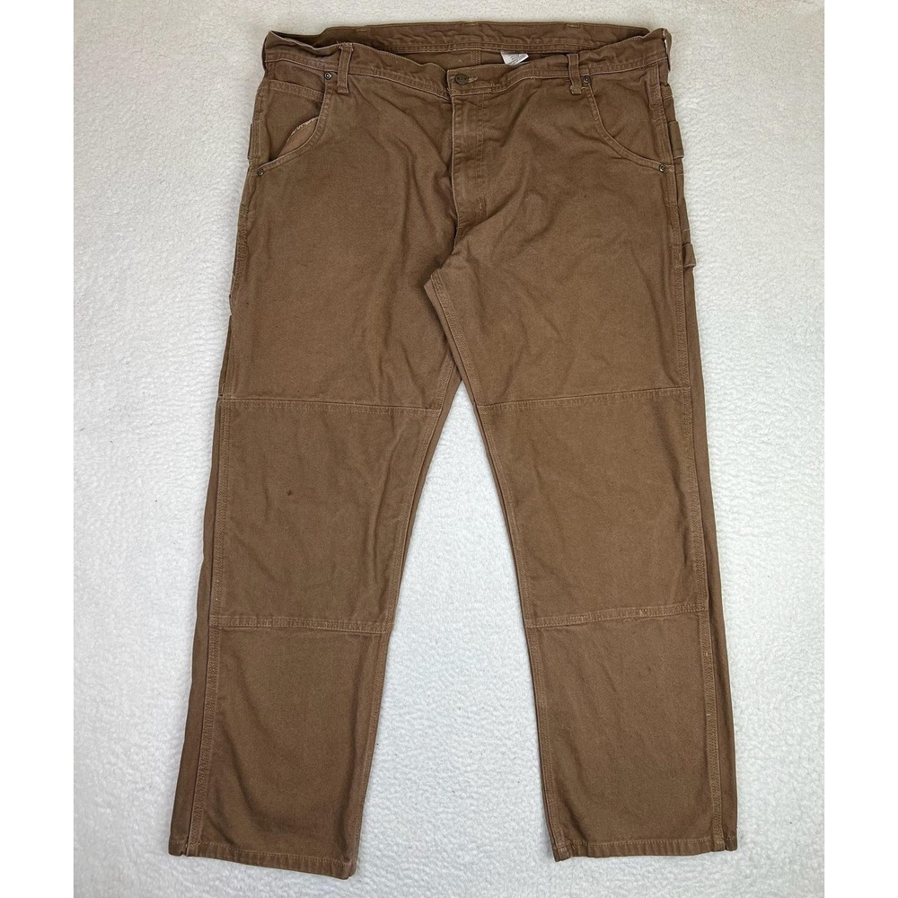 Key Pants Mens 40x32 Brown Relaxed Fit Canvas Carpenter Workwear Utility